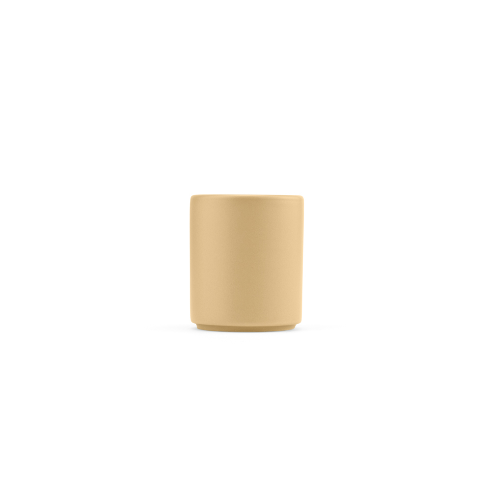 Petit mug personnalisable céramique 75ml Tiber 75 Jaune pastel
